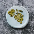 Вина, sello фрукты сургучная печать головка штемпеля из Фотофон в ретро стиле с изображением деревянного штамп уплотнение набор восковых печатей, свадебных платьев, декоративных изделий и запечатывания штамп воск уплотнения