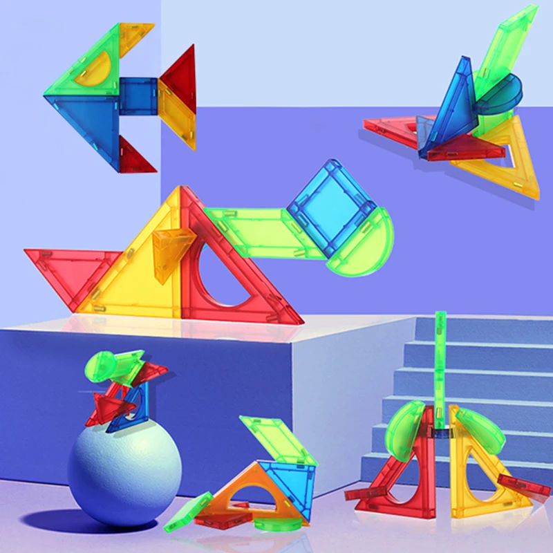 Romboss 9 шт. головоломка детская Дошкольная красочная обучающая квадратная