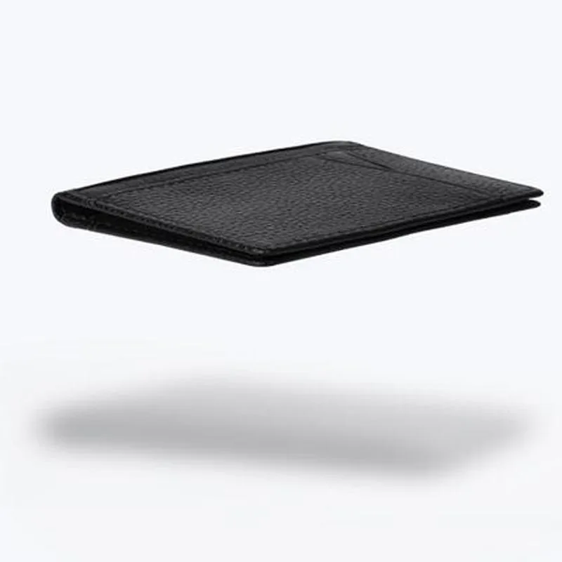 Модный мужской короткий кошелек прочный из коровьей кожи держатель для