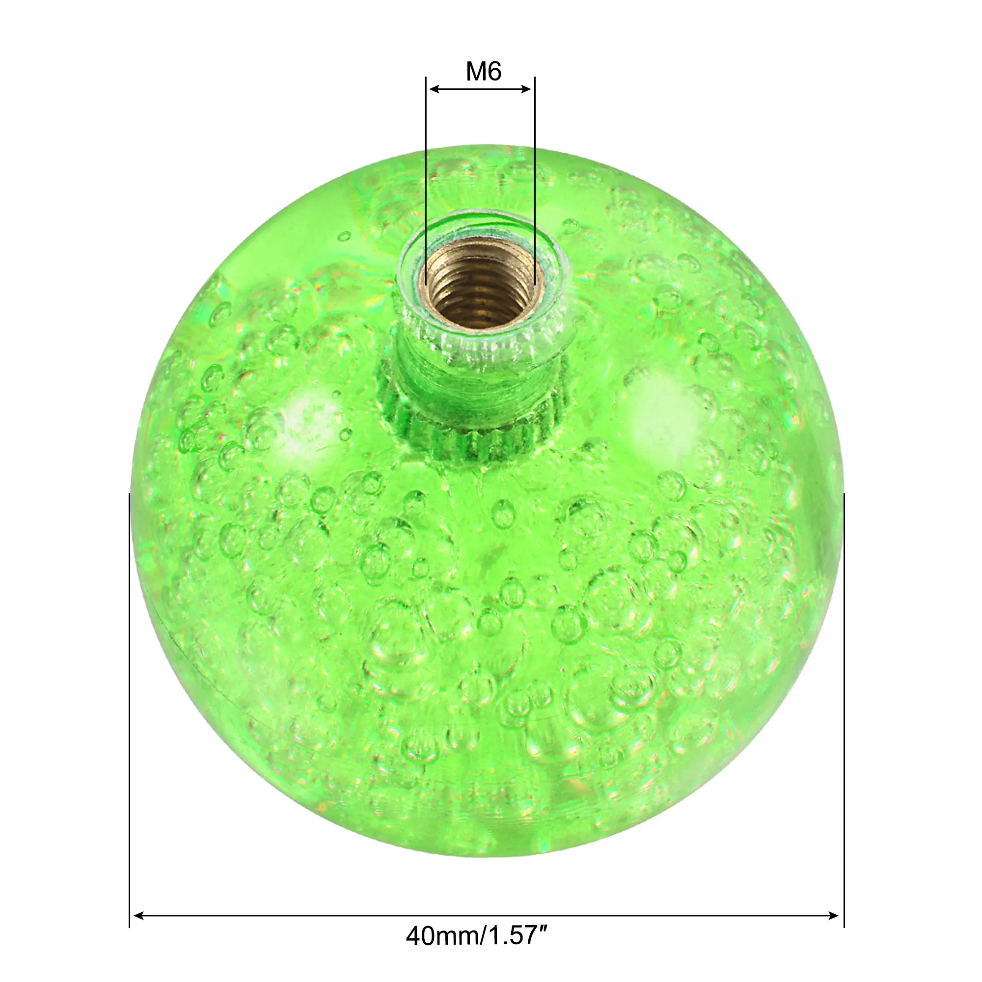 Uxcell Ручка джойстика верхняя шаровая Головка M6 зеленая легкая в установке для