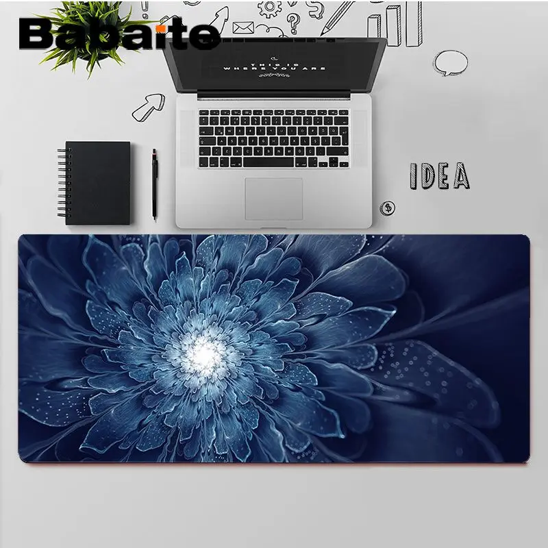 

Babaite Top Quality artistic abstract flower Silicone large small Pad to Mouse Game Free Shipping Large Mouse Pad Keyboards Mat