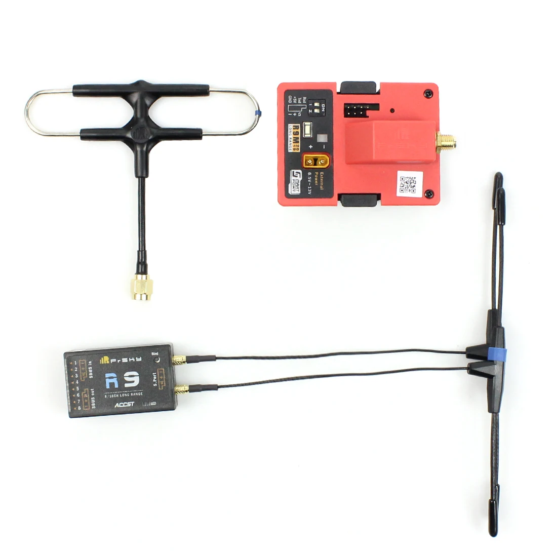 FrSky R9M2019 Module with Mounted Super 8 Antenna &amp R9 Receiver MMCX T 900MHz Long Range Combo | Игрушки и хобби