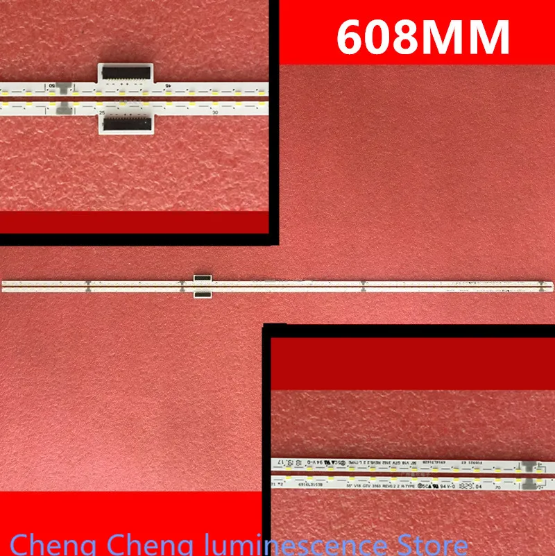 608 мм Новый оригинальный для LG 55-дюймовая световая панель 6916L3162B 3163B 55 V18 GTV 3163 R 3162 L 72 светодиода 100% Новинка
