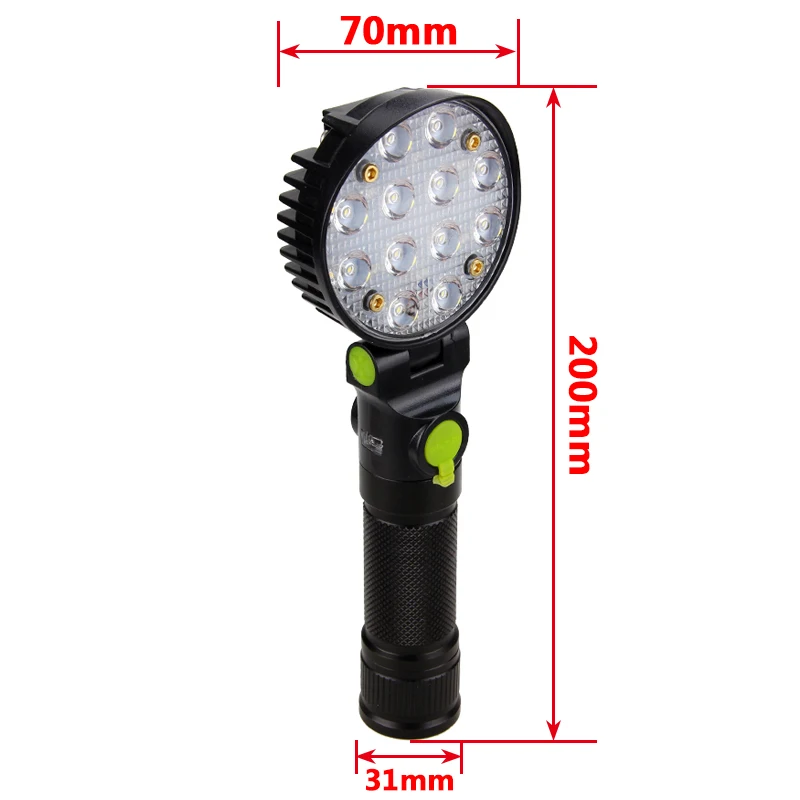 Светодиодный перезаряжаемый светильник вспышка 4 режима Круглый удобный для