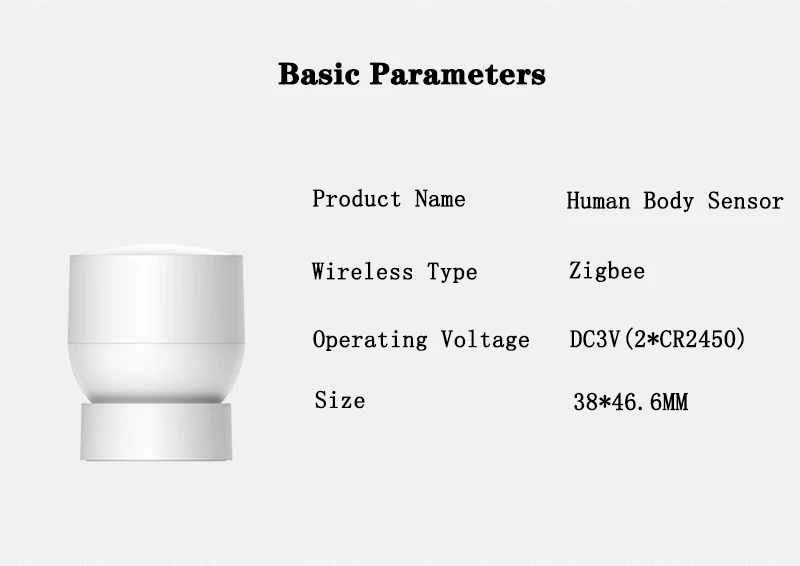 NEW Human Body Sensor HUA WEI Smart Body Movement Sensor Zigbee Connection HUA WEI HiLink For Android&IOS