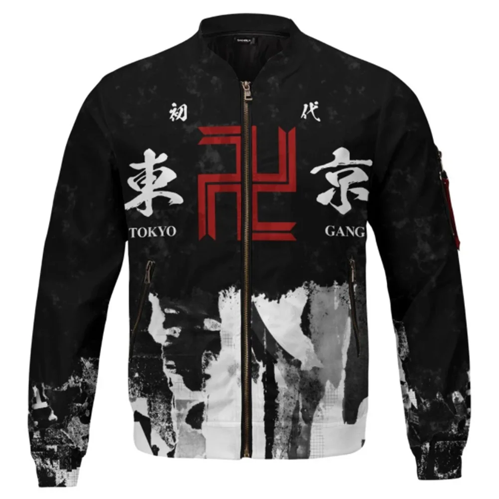 

Anime Tokyo Revengers 3D Printed Cosplay Costume Zip Up Jacket Coat
