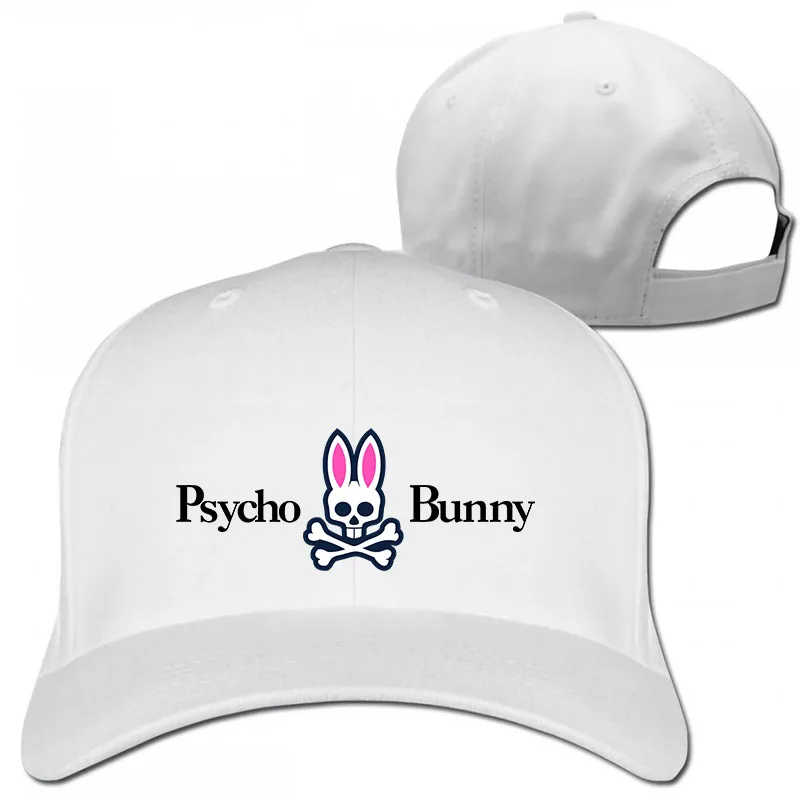 Psycho Bunny бейсбольная кепка для мужчин и женщин, Кепка-Дальнобойщик, модная Регулируемая Кепка - Цвет: 1-White