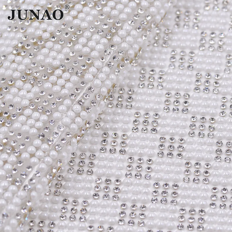 9mm Square JUNAO 24*40 см, самоклеющиеся белый жемчуг, горный хрусталь, сетка, отделка кристаллами, ткань, жемчужная аппликация со стразами, лента для одежды, ювелирных изделий - Цвет: 9mm Square