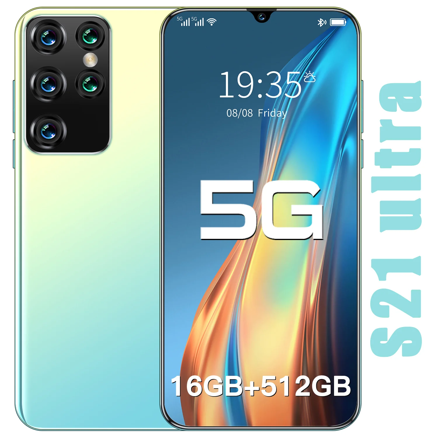 

Phone S21 Ultra 16GB RAM 512GB ROM Smartphone Android 10 Dual SIM Unlocked Phone MTK 6595 Deca Core Global Versio