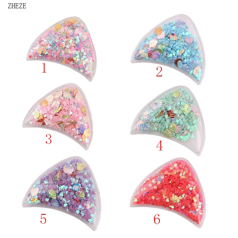 6 пар блестящие прозрачные блестки с кошачьими ушками |