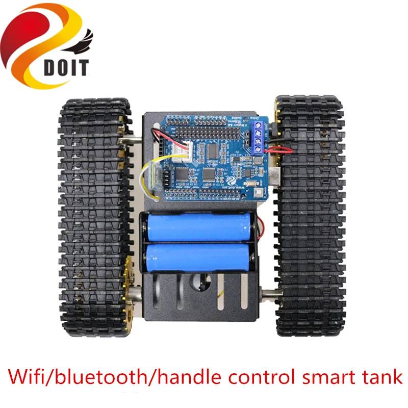 Умный металлический корпус для гусеничного робота с дистанционным управлением Wi