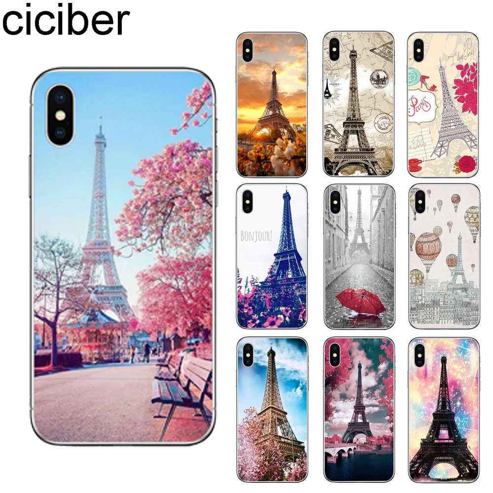 Ciciber Романтический Париж Эйфелева башня чехол для телефона iPhone 11 Pro Max 7 6 6s 8 Plus 5S SE X