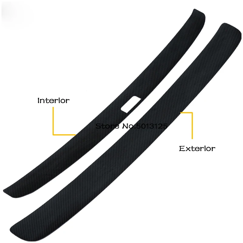 

Car PU Outside Exterior Interior Rearguards Rear bumper Trunk Trim Bumper Pedal For Hyundai Tucson 2017 2018 2019 2020