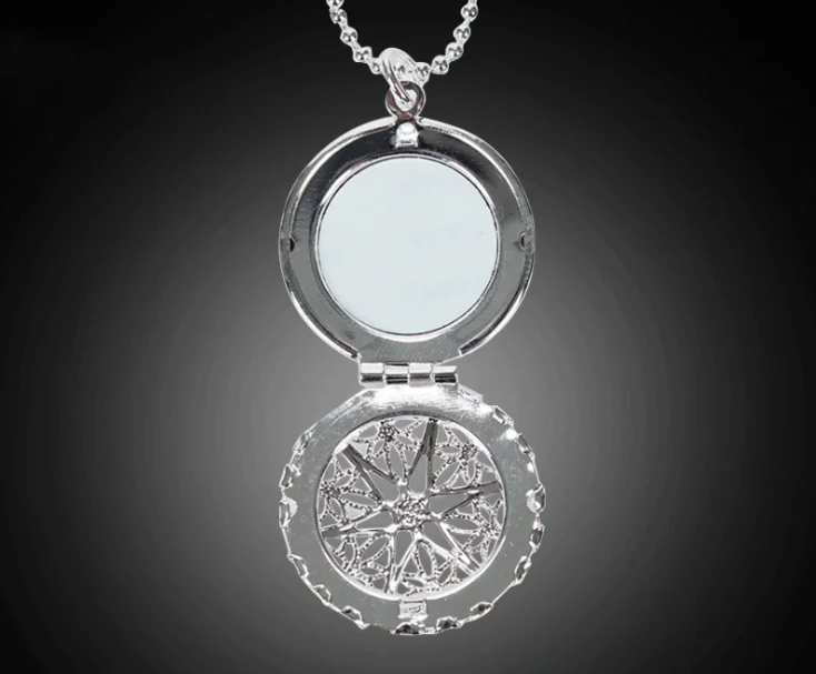 Бесплатная доставка сублимационная заготовка круглое металлическое ожерелье