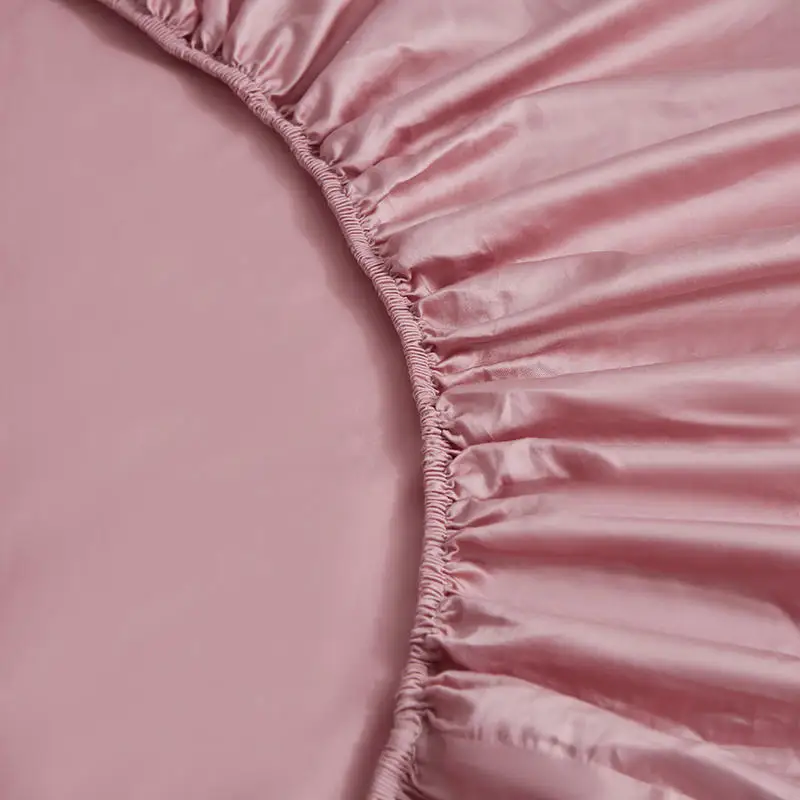 Простыня однотонная из 100% хлопка 1 шт. наматрасник на резиновой ленте простыня с