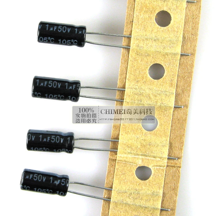 Бесплатная доставка. Объем 1 мкФ электролитические конденсаторы 50В 11х5мм