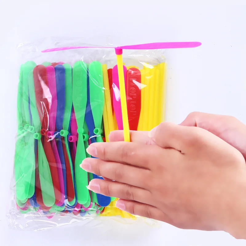 100 шт./лот Детская уличная игрушка бамбуковая Стрекоза категория Фея летающая