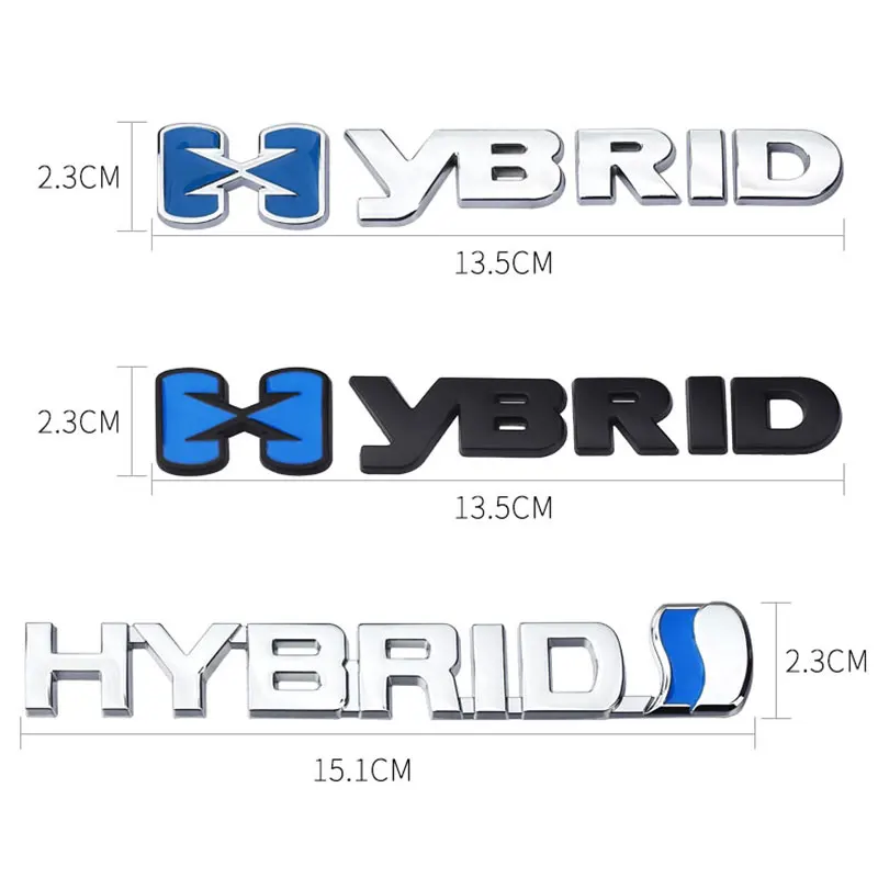 

For Toyota Camry Reiz Corolla Ralink HYBRID car Styling metal sticker hybrid car modification standard decoration accessories