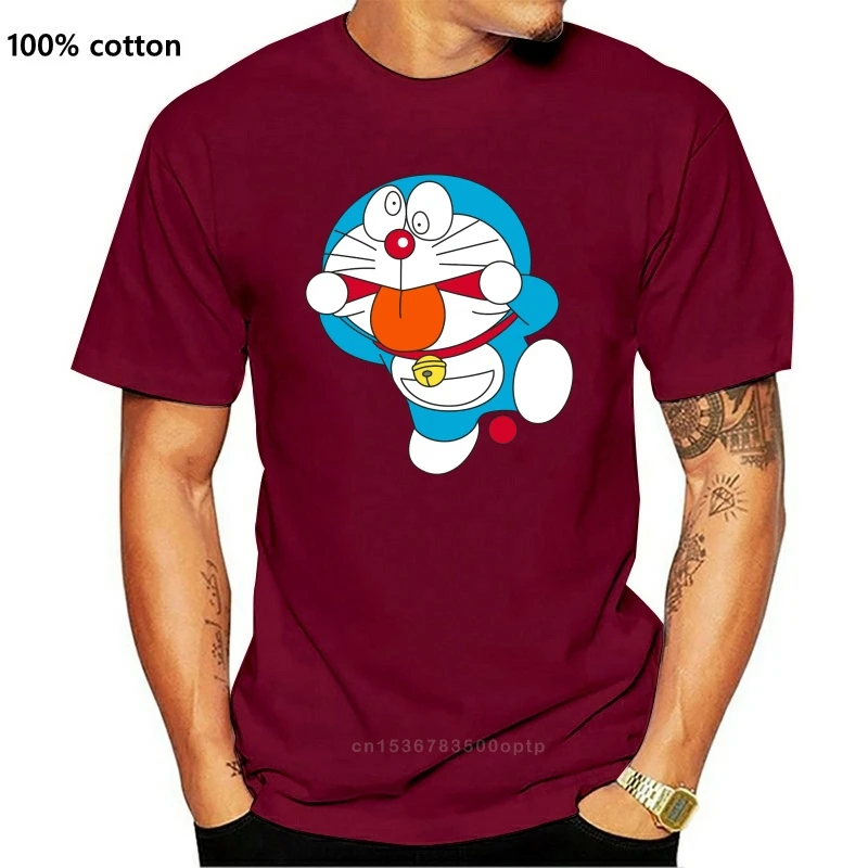 

2021 Мужская футболка с коротким рукавом Doraemon Freak Doraemon футболка с одним вырезом для женщин и мужчин 9466A