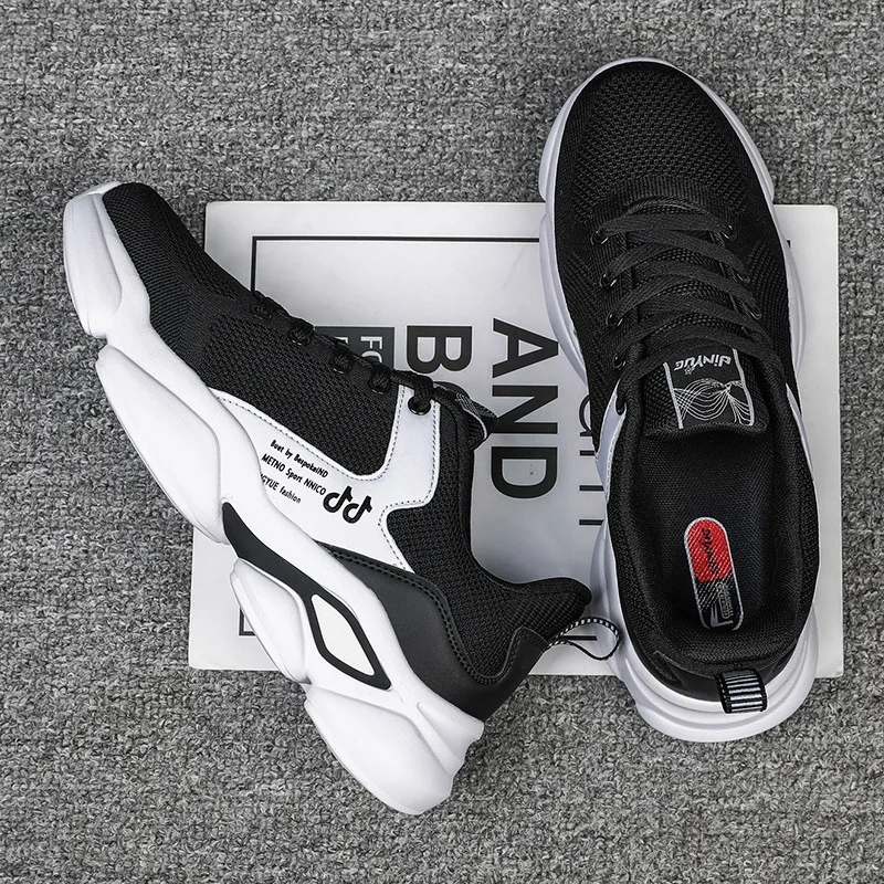 

2020 Autumn And Winter New Style Sneakers Men Shoes Casual Brand Men Shoes Air Cushion Mesh Flats Shoes Breathable Slip Shoes