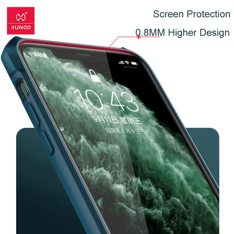 Противоударный чехол для iPhone11 Pro Max из искусственной кожи перчатка Xundd бампер