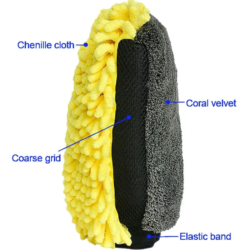 Рукавица для автомойки-2 упаковки Экстра большого размера-зимние