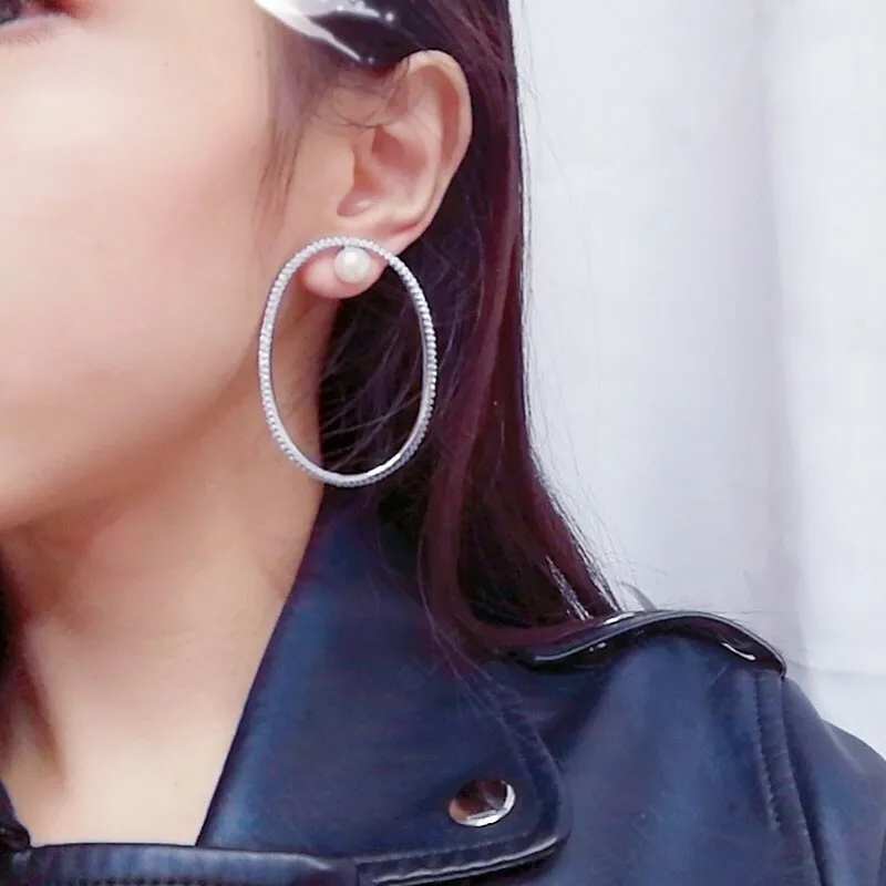 Женские серьги из серебра 925 пробы с крупным жемчугом|Серьги-подвески| |