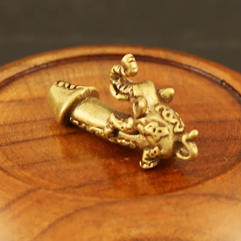 Мужской брелок со слоном из твердой латуни подвеска для автомобиля пенис