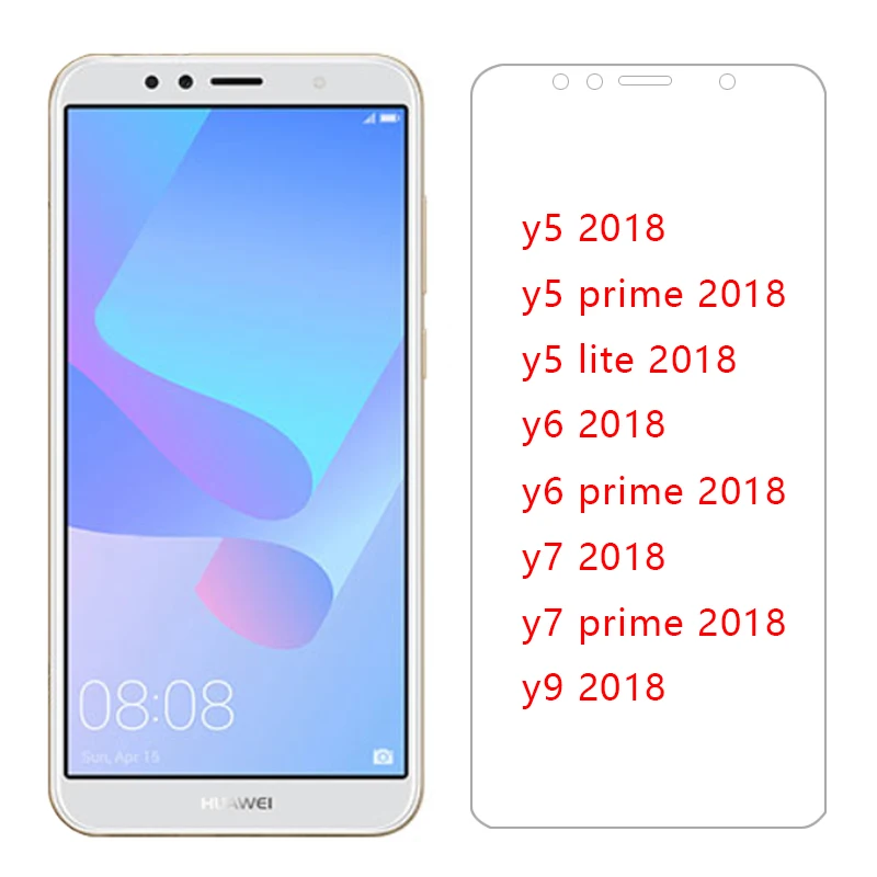 

tempered glass for huawei y5 lite y6 y7 prime y9 2018 protective glas on y 5 6 7 9 5y 6y 7y 9y y52018 y62018 screen protector 9h