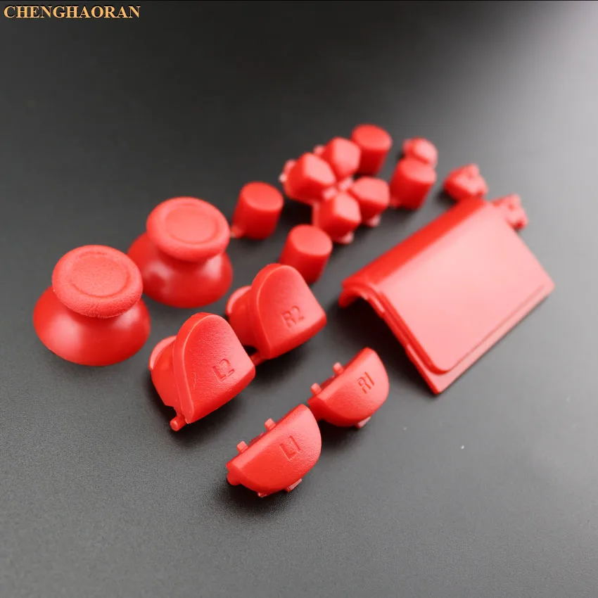 ChengHaoRan 2 0 версия Red полный комплект запасные части кнопки для PlayStation 4 PS4 контроллер