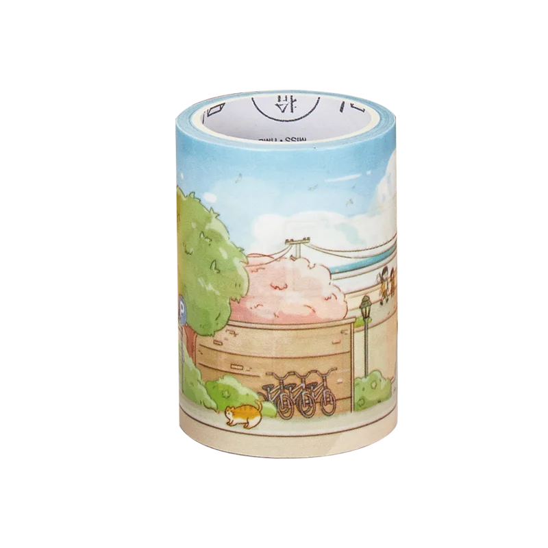 

60mm*3m Cute Fairy Town Washi Tape DIY Decorative Scrapbooking Planner Masking Tape Stickers Kawaii Stationery School Supplies