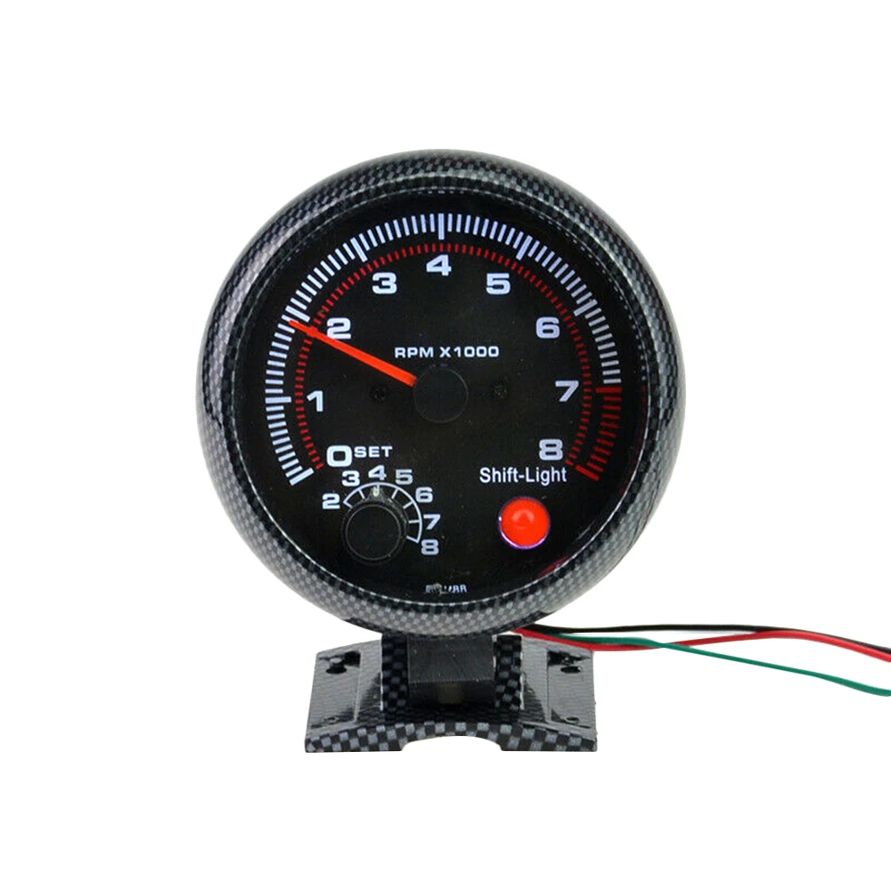 Универсальный 3 75 &quotтахометр измеритель частоты вращения с 7 светодиодный Цвета