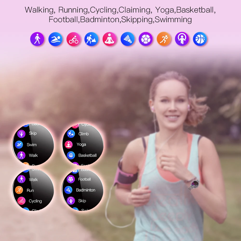 

2020 Women Smart Watch SN91 Waterproof Bluetooth Sport Watch Heart Rate Blood Pressure Female Fitness Tracker For Android IOS