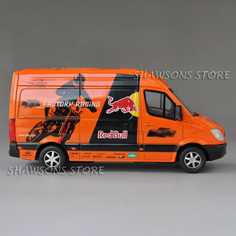 Масштаб 1:38 литая модель автомобиля игрушка Sprinter Van микроавтобус MPV гоночная