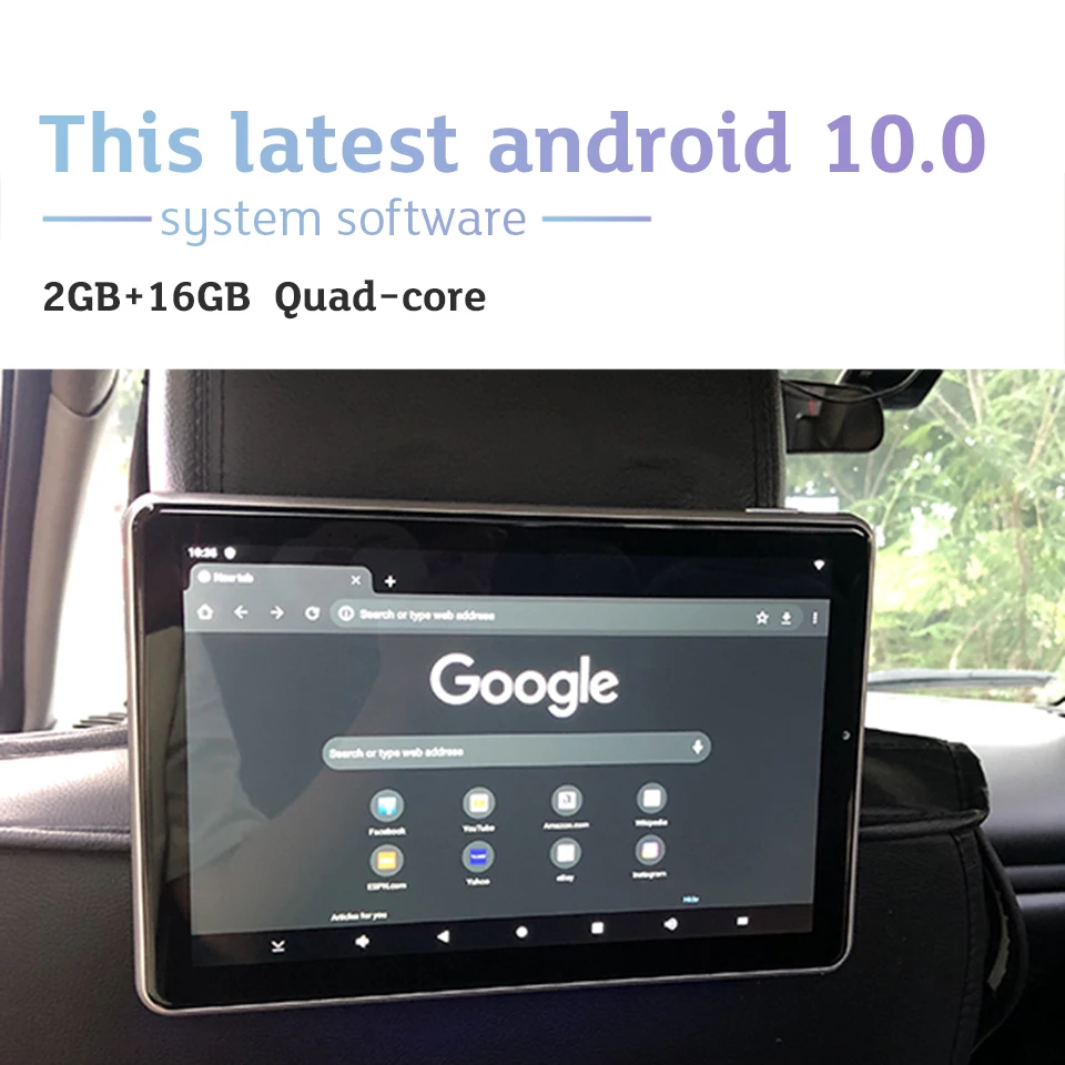 Для Mazda 10 1 дюймов Android 0 Автомобильный подголовник монитор Поддержка сенсорного