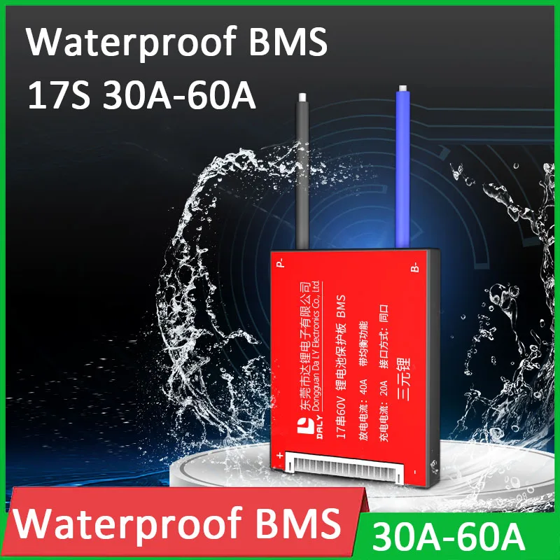 Водонепроницаемая Защитная плата BMS 17S 60 в с балансировкой литий-ионной батареи