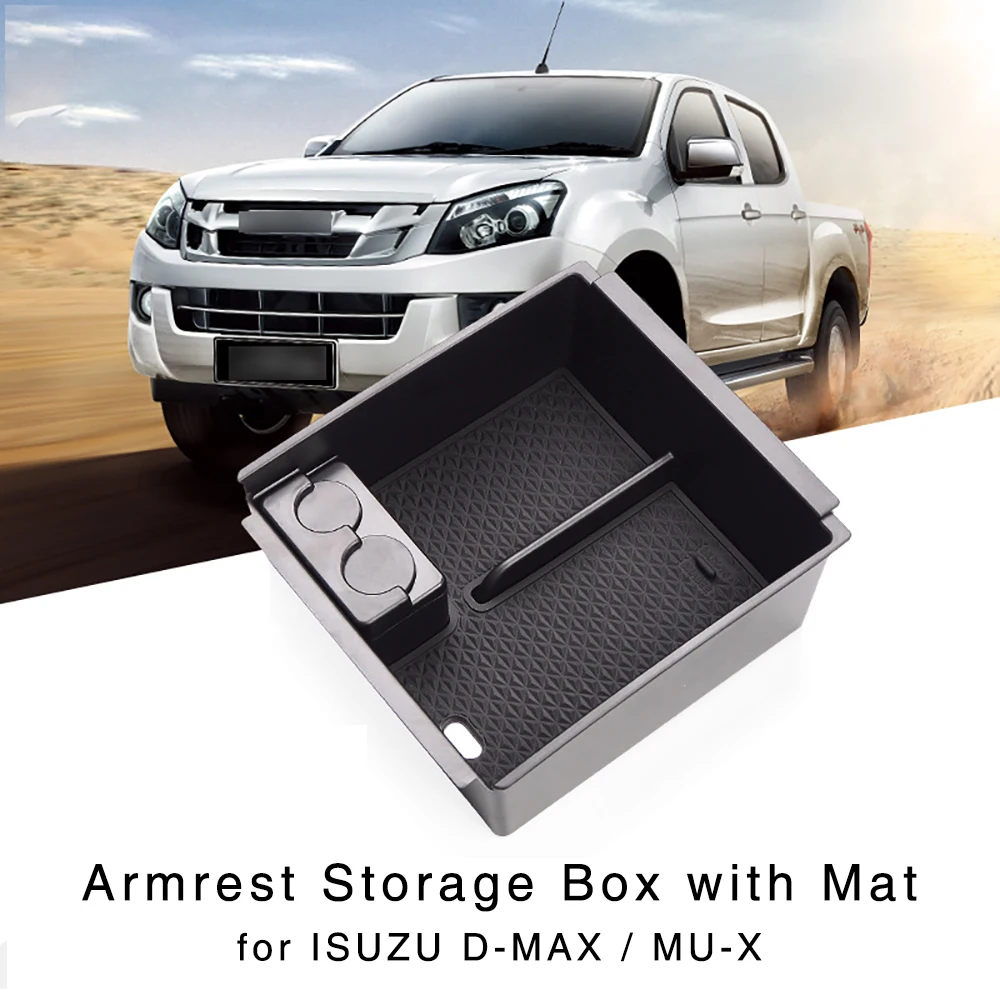 

Armrest Storage Box for Isuzu D-Max MU-X 2012-2018 Interior Center Console Organizer Glove Holder Tray