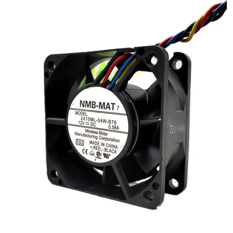 2410ML-04W-B76 12 В 0.58a 6025 четырехпроводной охлаждающий вентилятор с максимальной частотой потока воздуха