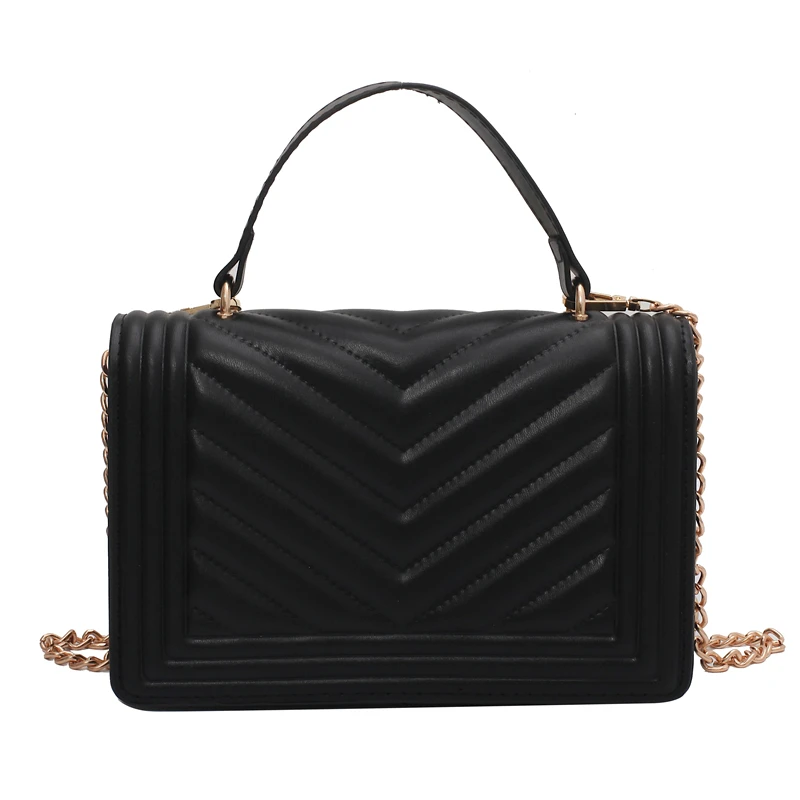 

2021 Fashion Vintage Chain Small PU Leather Crossbody Shoulder Bags For Women Brand Travel Handbags Small Travel Ladies Purse