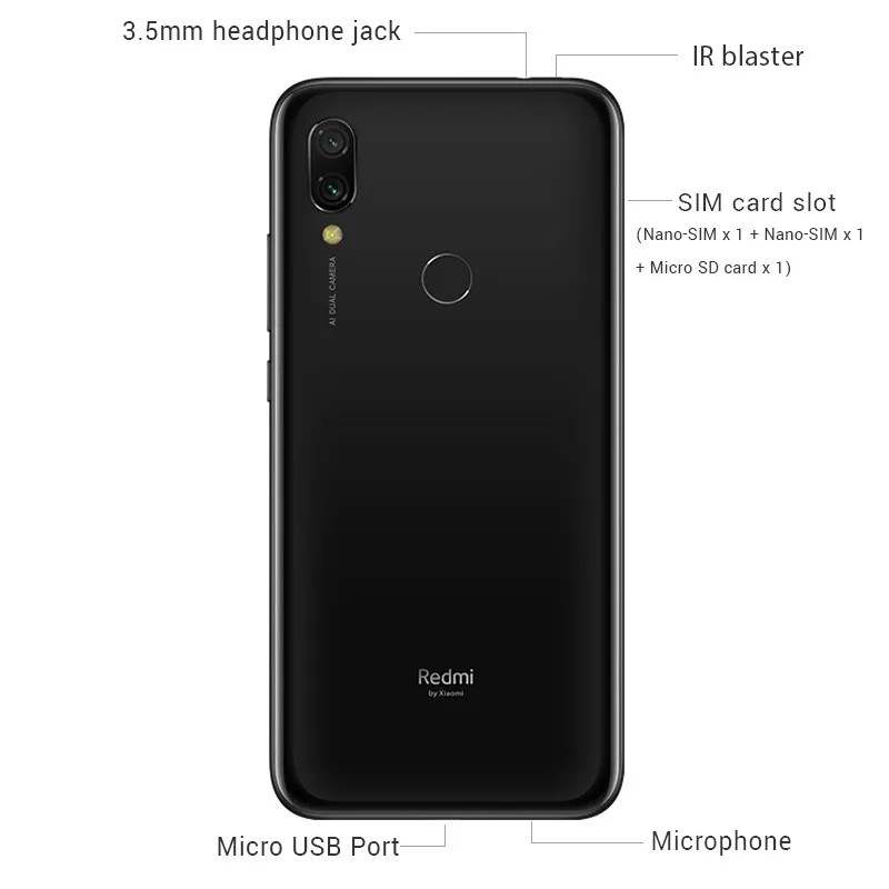 Глобальная версия Xiaomi Redmi 7 3 ГБ ОЗУ 32 Гб ПЗУ Snapdragon 632 Восьмиядерный 4G мобильный