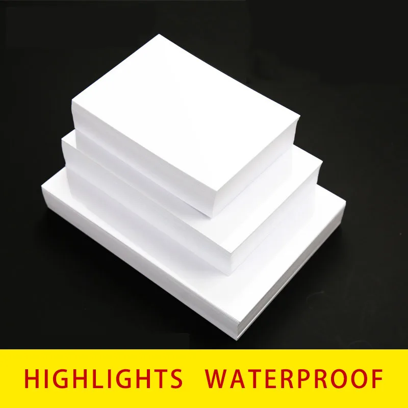 

3r Photo Paper 4r 5r A4 High Gloss Printer Inkjet Printer 180g / 200g Photo Paper Quick-drying Color Photo Paper Office Supplies