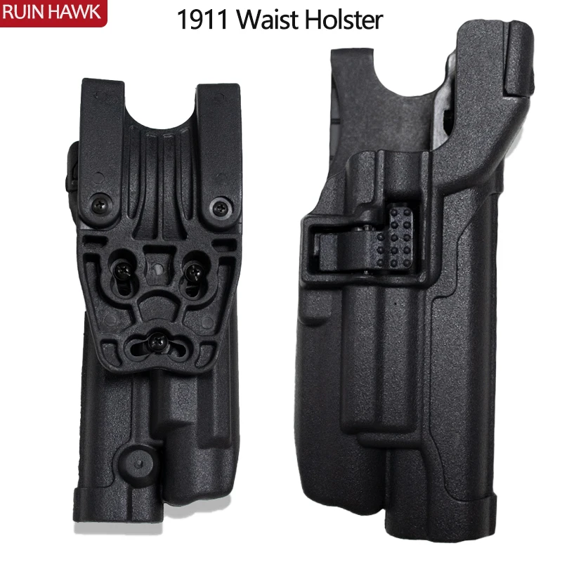 

Colt 1911 LV3 Belt Holster Army Gear Tactical Hunting Airsoft Pistol Gun Carry Case With Flashlight Pouch