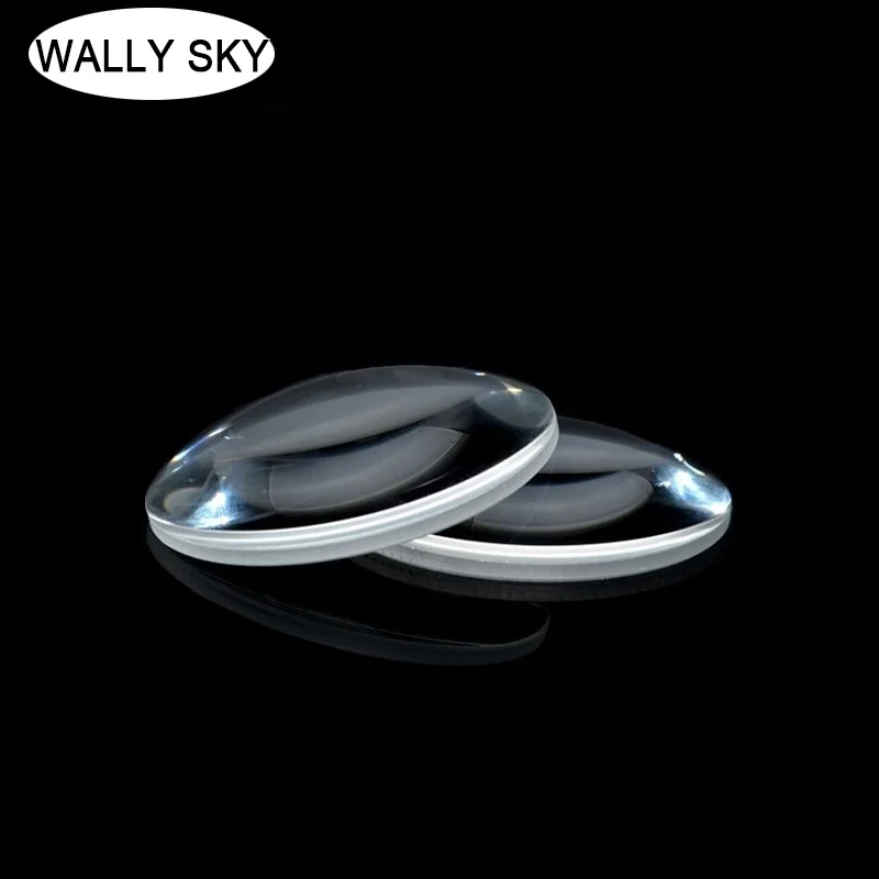 Оптическая линза K9 плоская выпуклая диаметр 42 мм фокусное расстояние 40 |