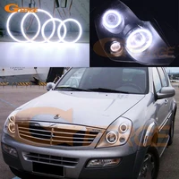 for ssangyong rexton 2002 2003 2004 2005 pre facelift excellent ultra bright cob led angel eyes kit halo rings day light