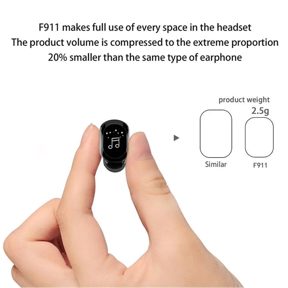 

1PC New Bluetooth Headset Real Wireless Earbuds Type Sports Headset BT5.0 Stereo Model Earplug G1U8
