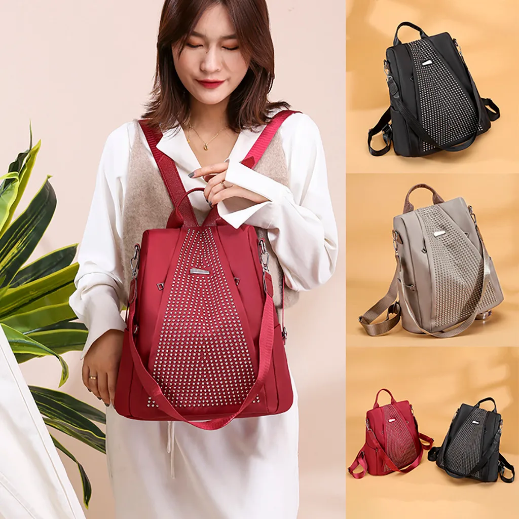 Модный женский рюкзак яркого цвета вместительный студенческий для путешествий