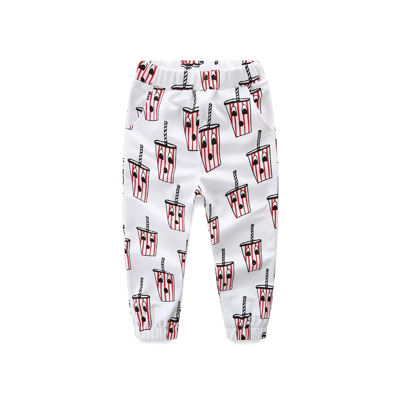 Cup Pants Комплект детской одежды, Осень-зима, толстовка для мальчиков и девочек, штаны, детский хлопковый топ, футболка, куртка, платье для девочек, детская одежда - Цвет: Cup Pants
