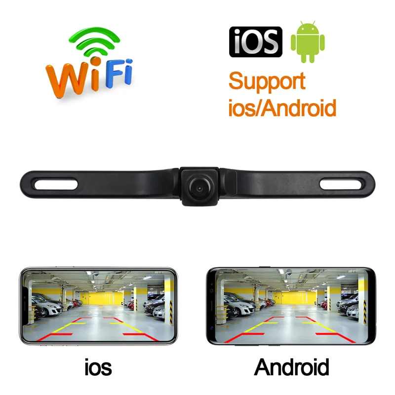 Автомобильная камера заднего вида с Wi Fi подключением беспроводная HD