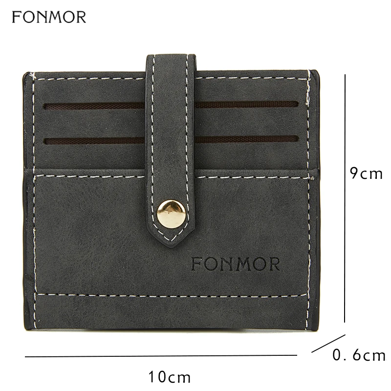FONMOR из искусственной кожи тонкий чехол для карт мужчин s Передний карман