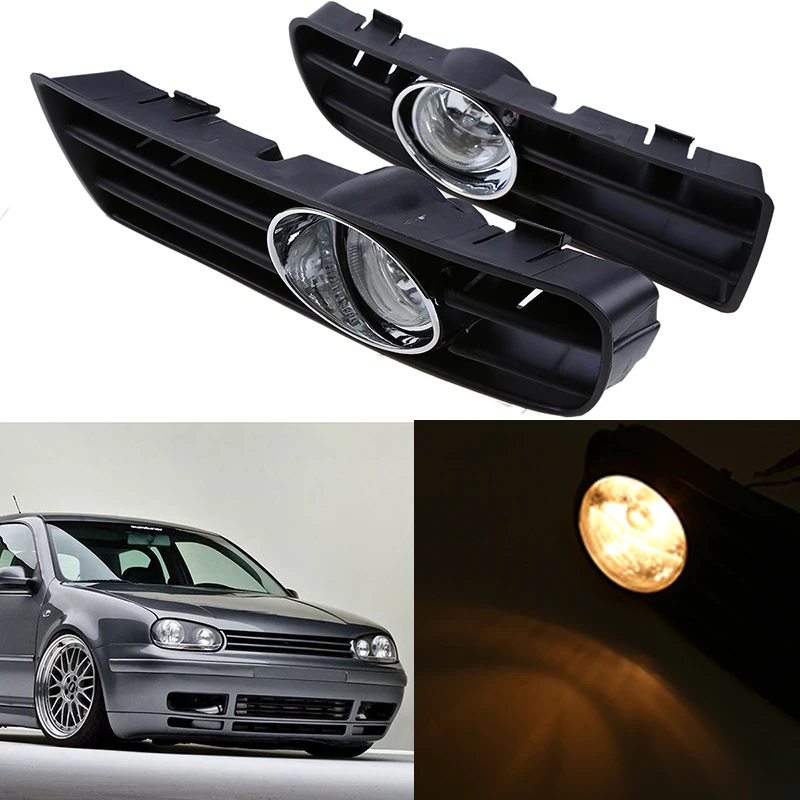 POSSBAY Нижняя передняя бампер решетка туман светильник в сборе для VW Golf/Вариант/4